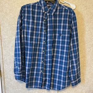 Chaos blue plaid button down